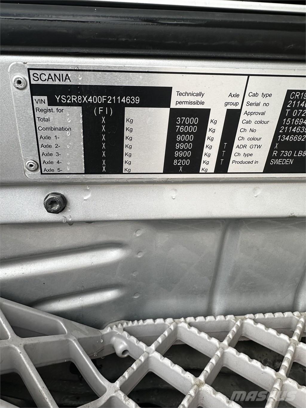 Scania R 730 Dobozos teherautók
