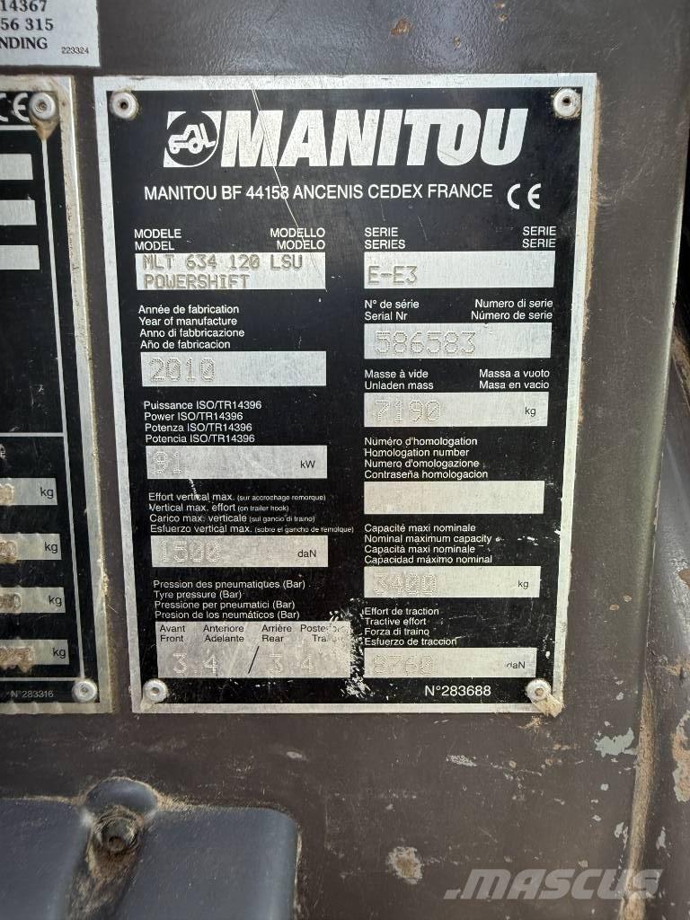 Manitou MLT 634-120 Teleszkópos rakodók