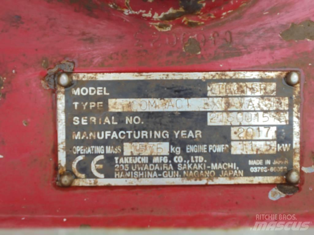 Takeuchi TB215R Mini kotrók < 7t