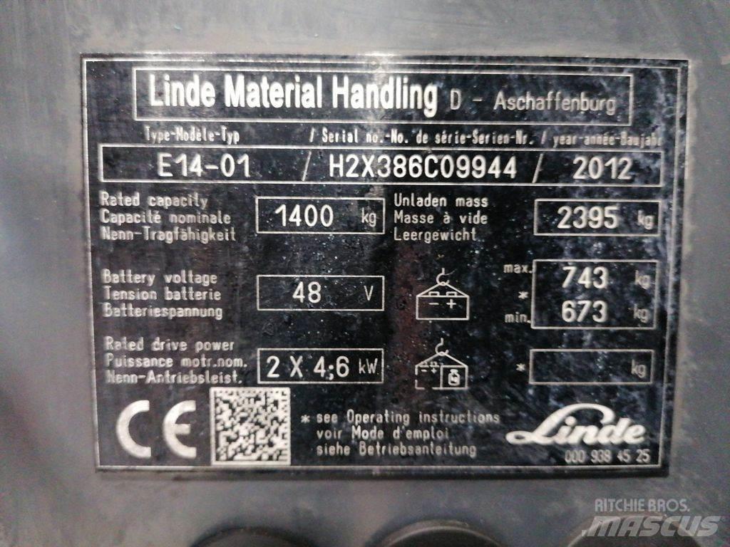 Linde E14-01 Elektromos targoncák