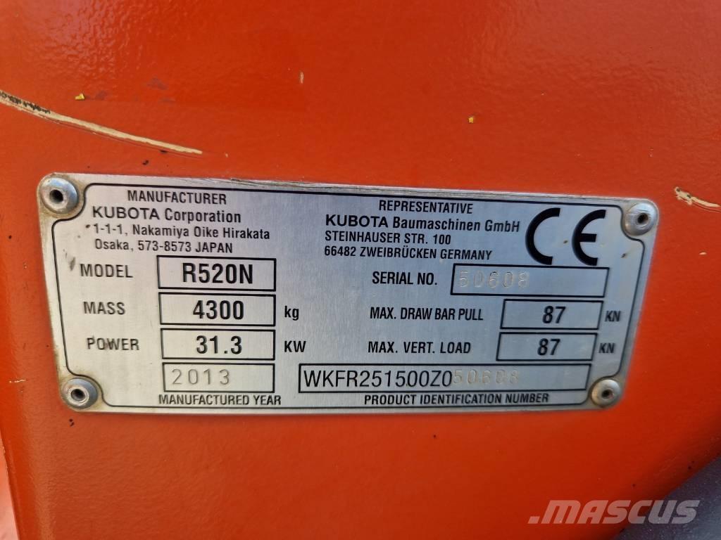 Kubota R 520 N Gumikerekes homlokrakodók