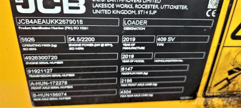 JCB 409 Gumikerekes homlokrakodók