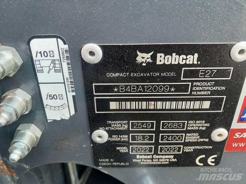 Bobcat E 27 Mini kotrók < 7t