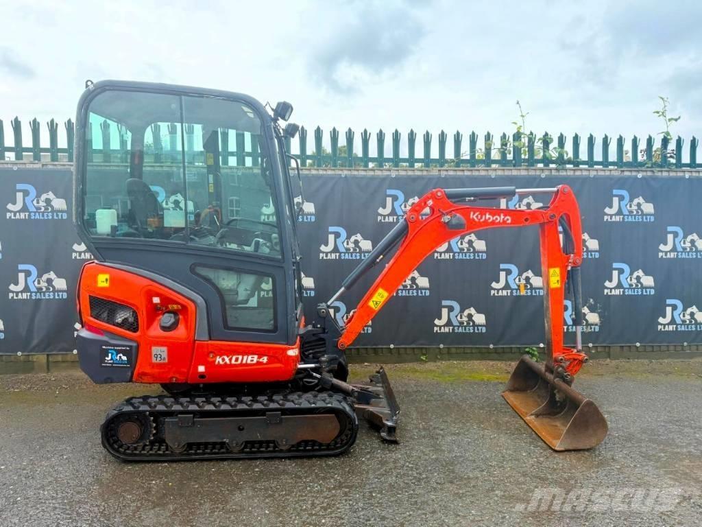 Kubota KX 018-4 Mini kotrók < 7t