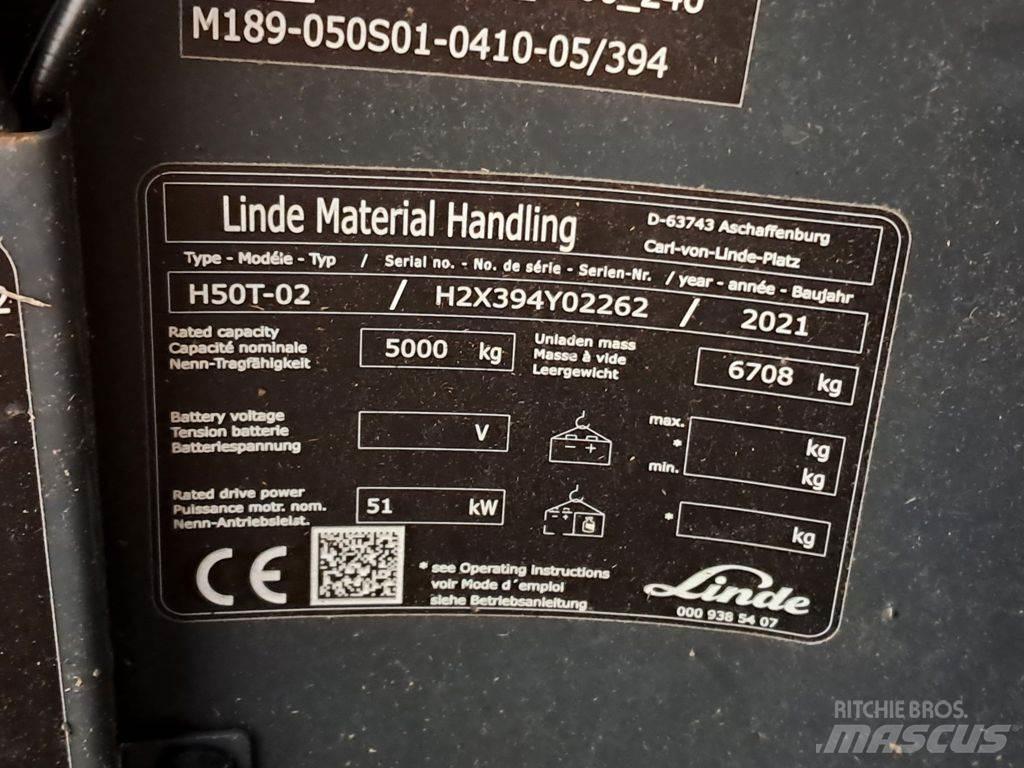 Linde H50T-02 Gázüzemű targoncák
