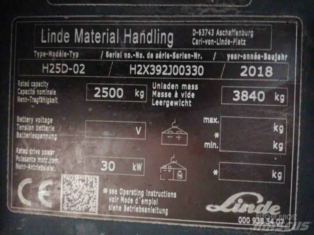 Linde H25D-02 Dízel targoncák