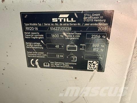 Still RX20-16 Elektromos targoncák