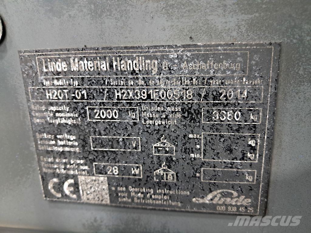 Linde H20T-01 Gázüzemű targoncák