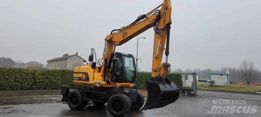 JCB JS 145 W Gumikerekes kotrók