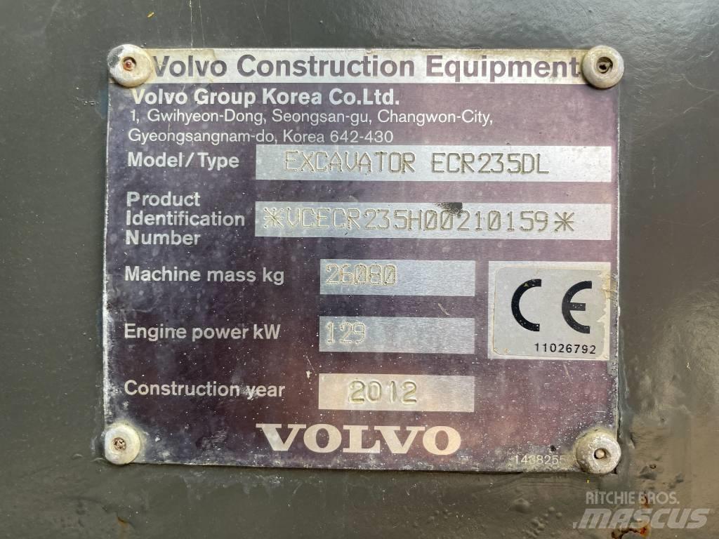 Volvo ECR 235 DL Lánctalpas kotrók