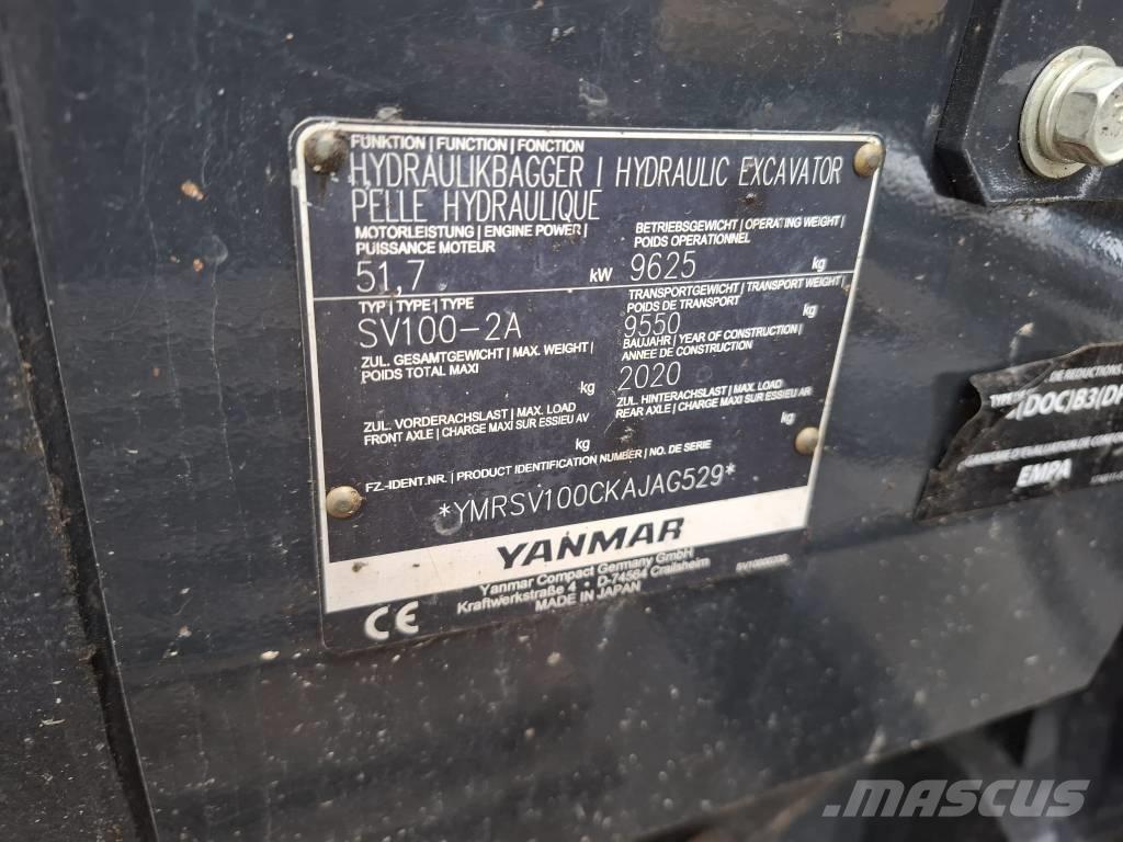 Yanmar SV 100-2A Közepes (midi) kotrók 7 t - 12 t