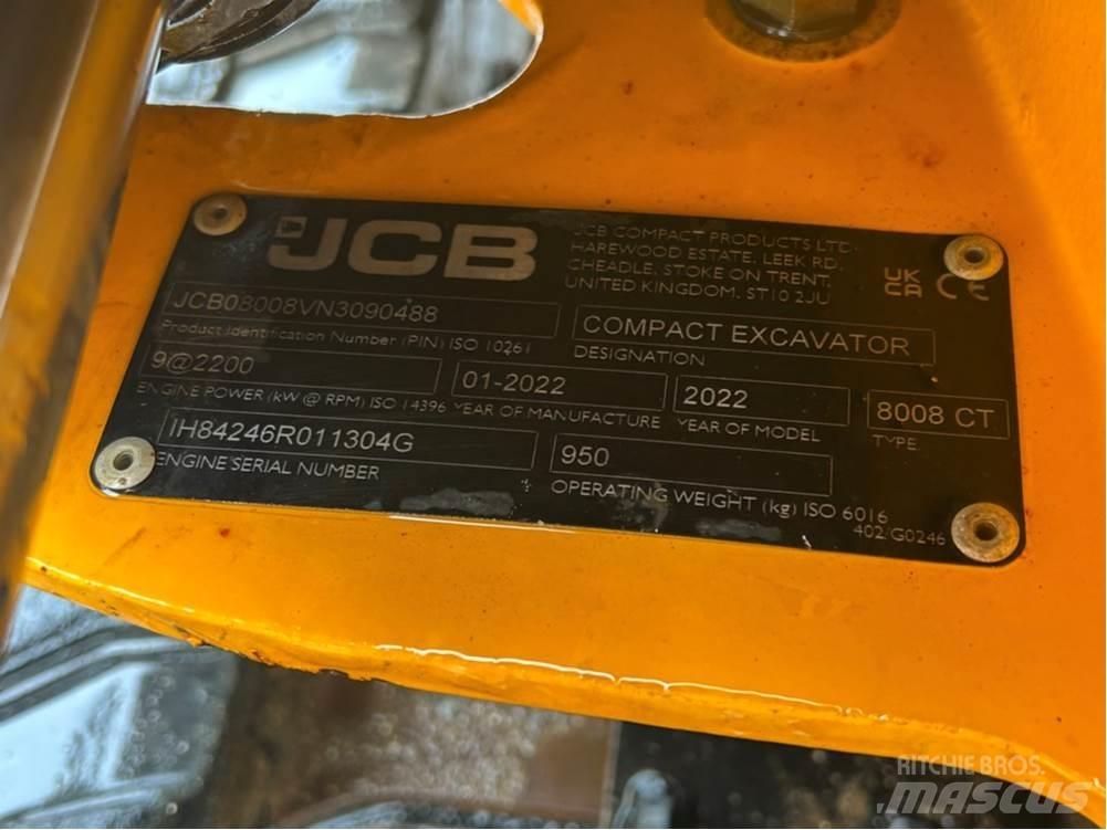 JCB MICRO 8008 Mini kotrók < 7t