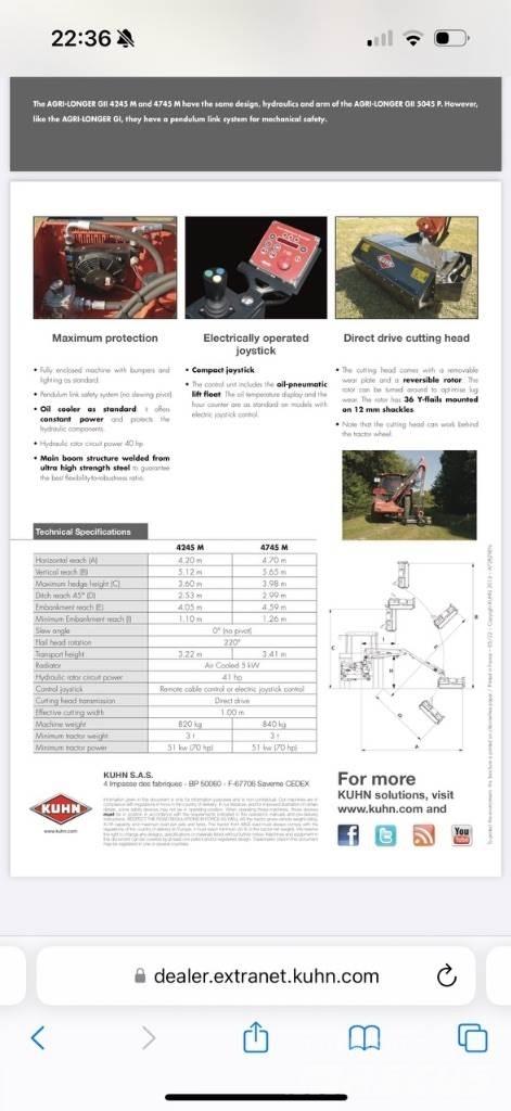 Kuhn E4745 M Egyéb útkarbantartó és hókotró gépek