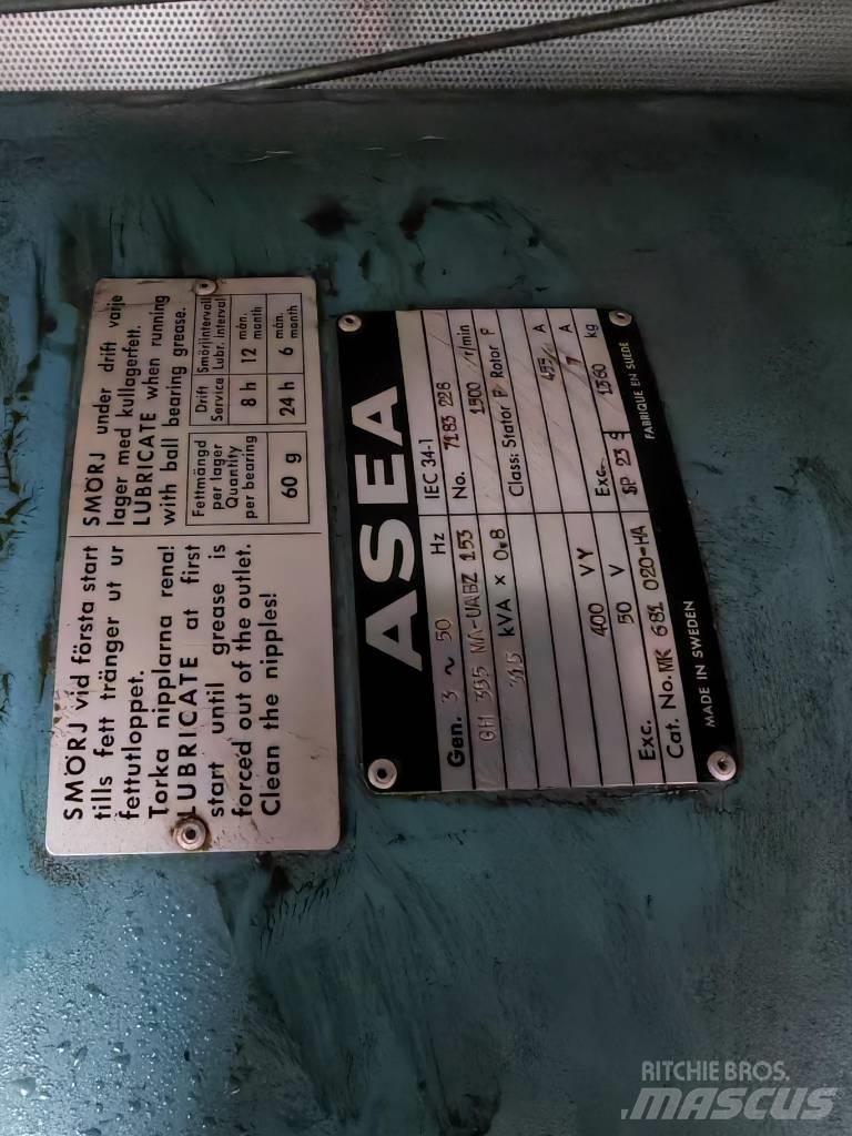 Asea 320kVA 295kW Dízel áramfejlesztők