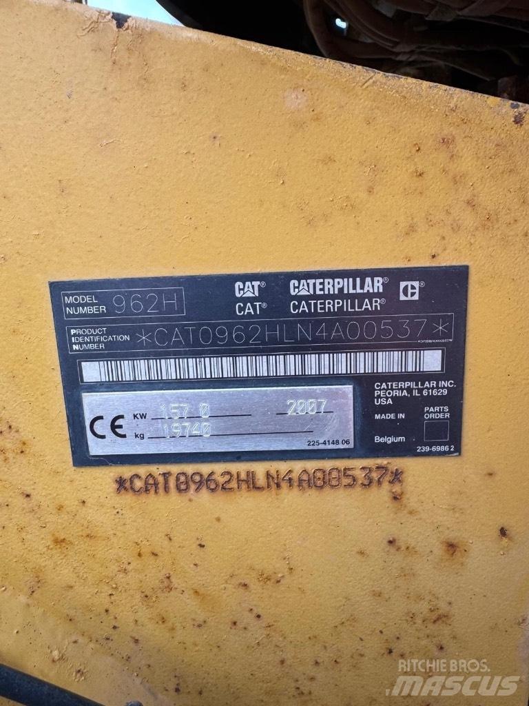 CAT 962 H Gumikerekes homlokrakodók