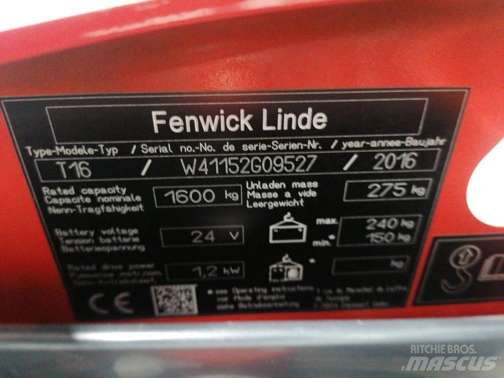 Linde T16 Alacsony emelőkocsi