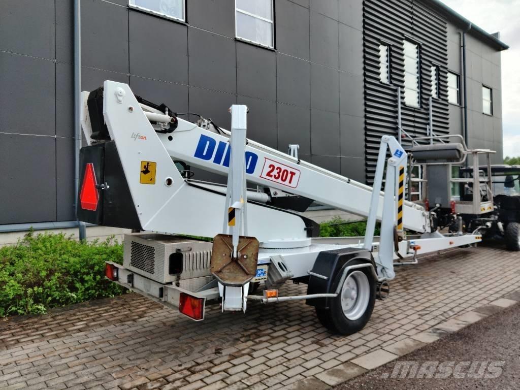 Dino 230 T Skylift Pótkocsira szerelt emelők és állványok