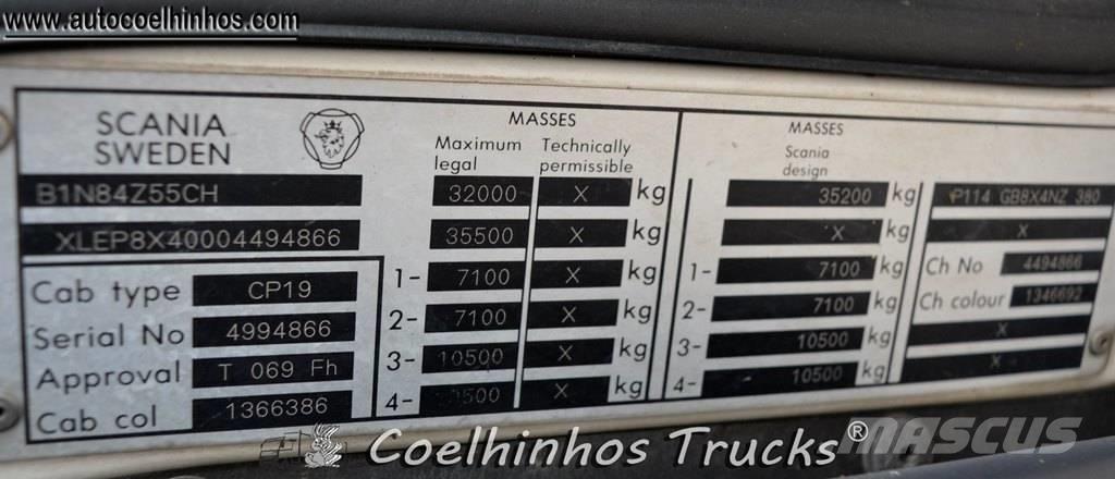 Scania 114 G 380 Gabonaszállító teherautók