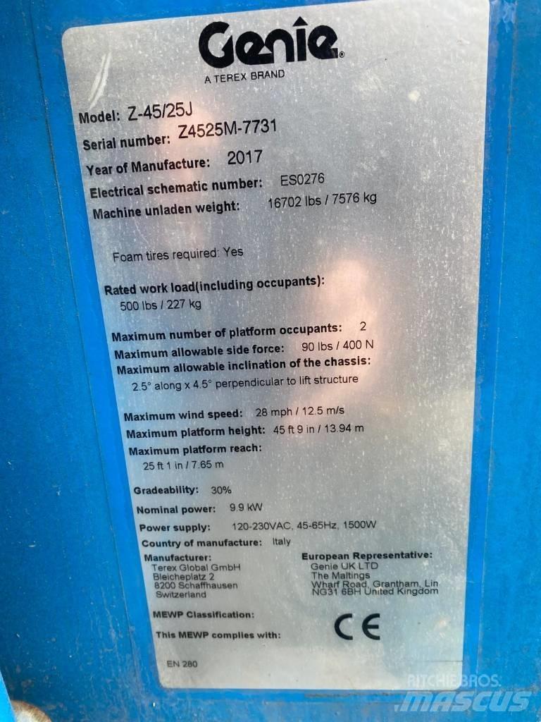 Genie Z 45/25 J BI Karos emelők