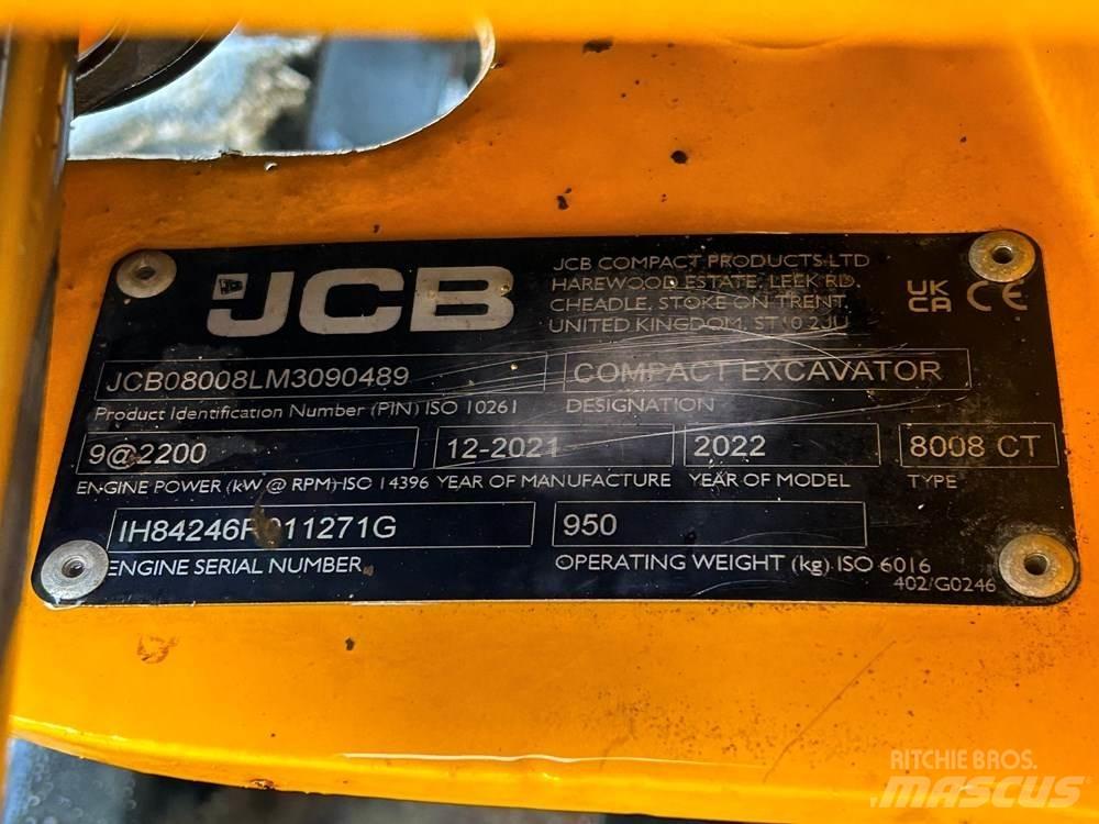 JCB 8008 Mini kotrók < 7t