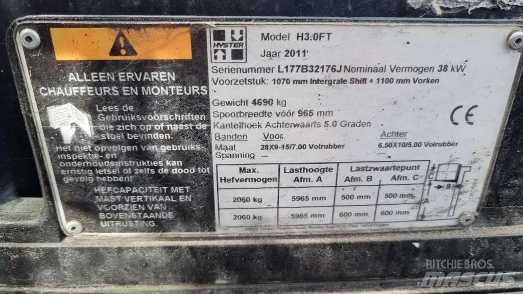Hyster H 3.00 FT Gázüzemű targoncák