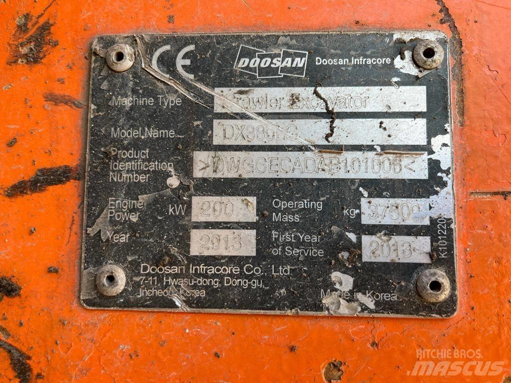 Doosan DX 380 LC Lánctalpas kotrók