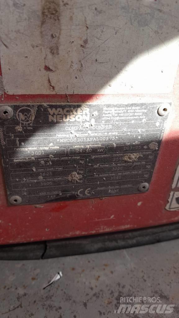 Wacker Neuson 3001S Mezei dömperek