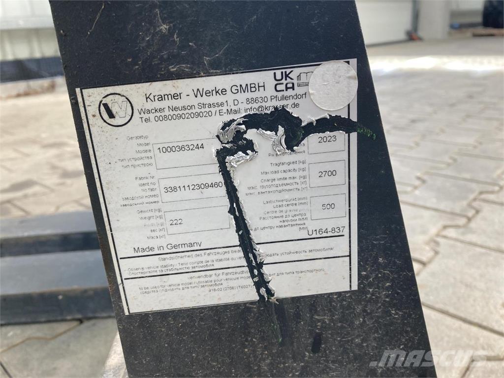 Kramer 1200 mm Homlokrakodó tartozékok