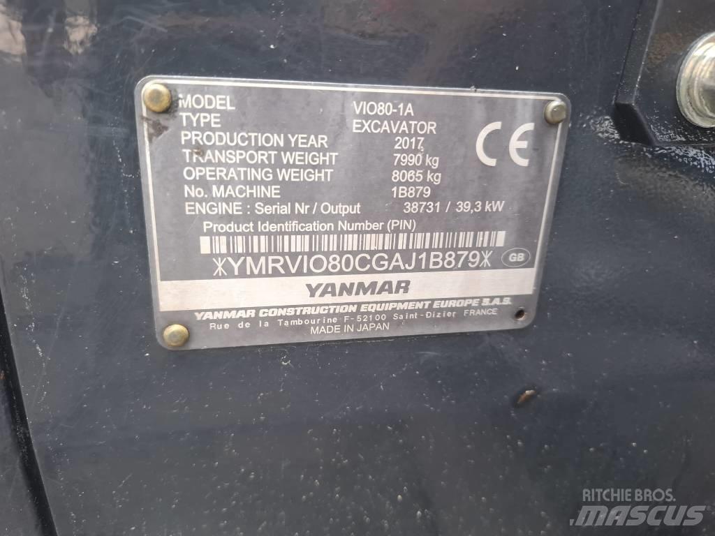 Yanmar Vio 80-1A Közepes (midi) kotrók 7 t - 12 t