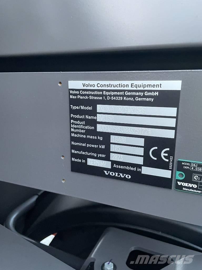 Volvo EWR 150 E Gumikerekes kotrók