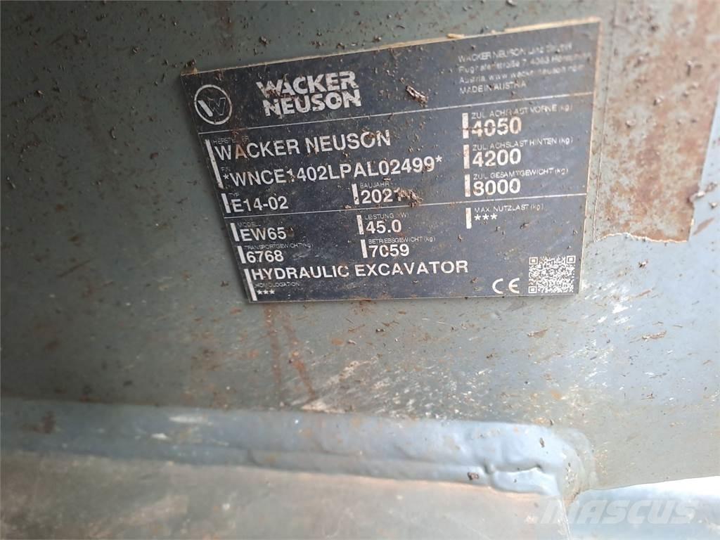 Wacker Neuson EW65 Gumikerekes kotrók