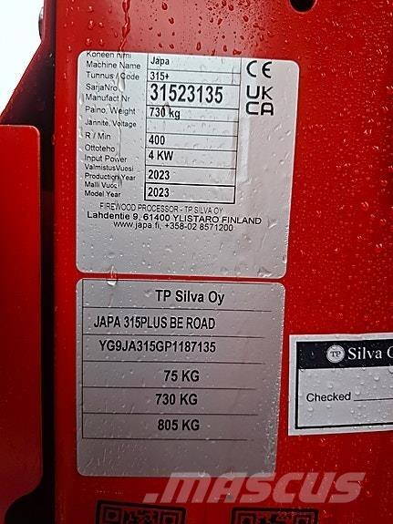 Japa 315 BE Road Erdészet - Egyebek
