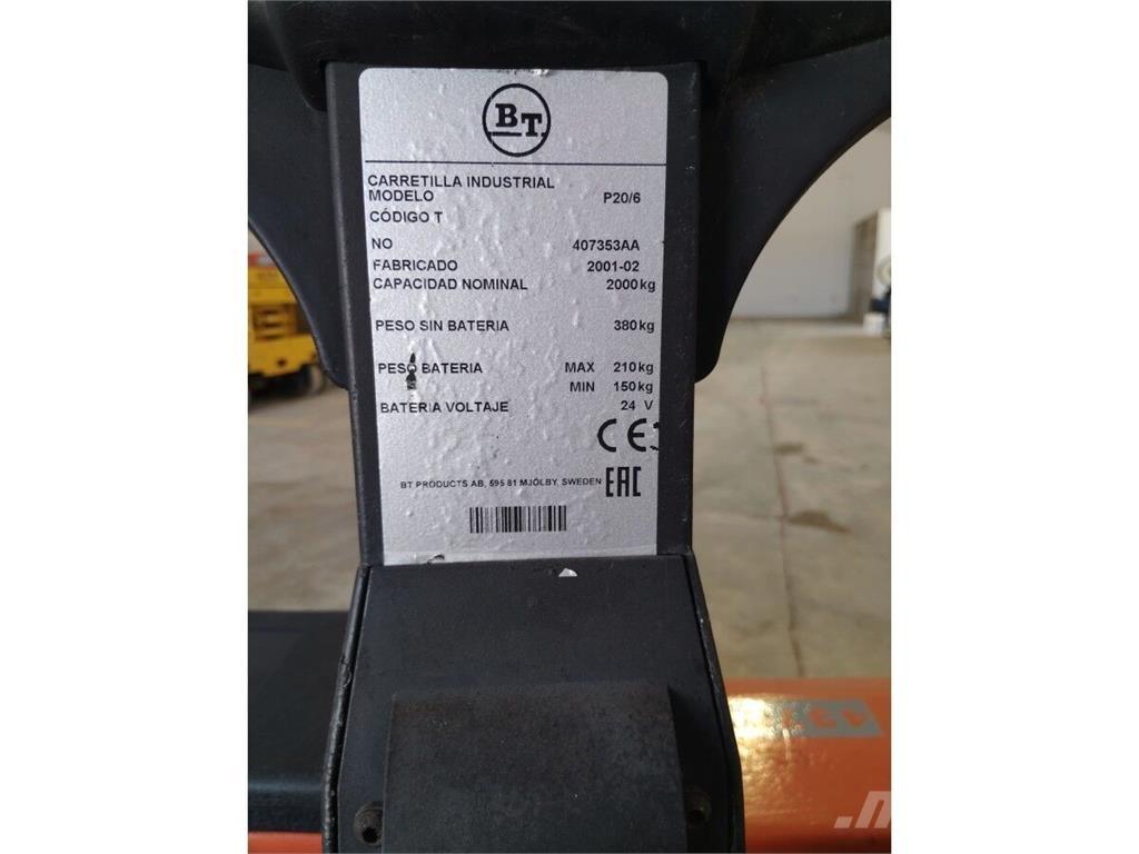 BT P20 Alacsony emelőkocsi