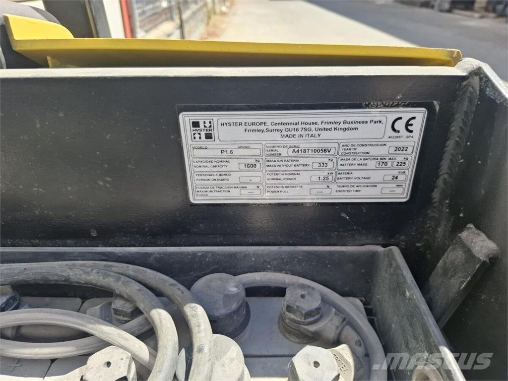 Hyster P1.6 Anyagmozgatás - Egyebek