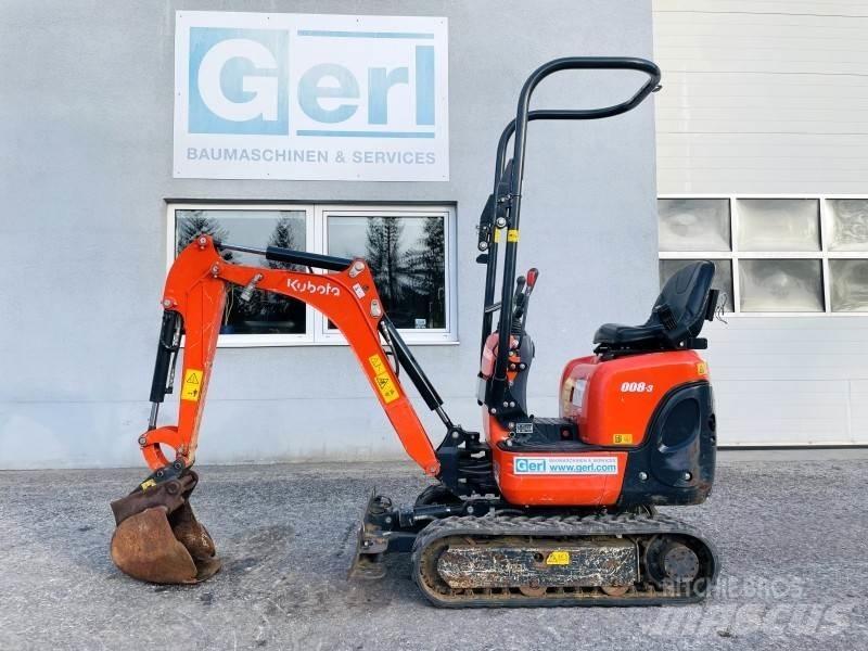 Kubota K008-3 Mini kotrók < 7t