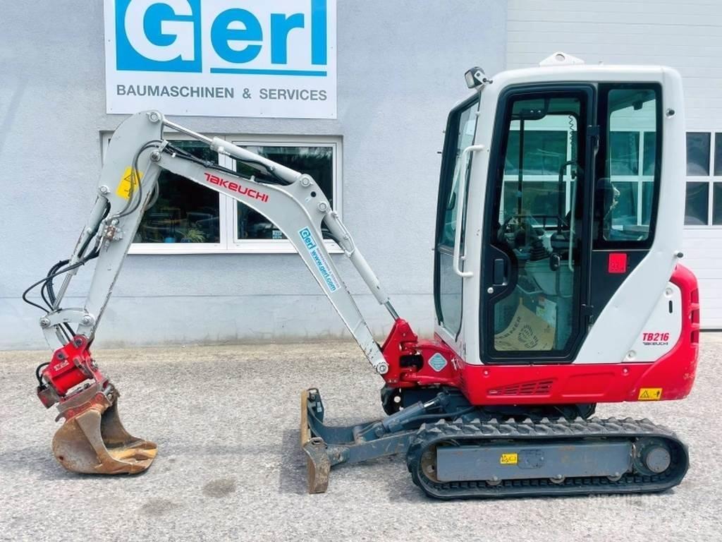 Takeuchi TB216 Mini kotrók < 7t