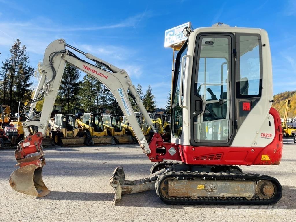 Takeuchi TB216 Mini kotrók < 7t