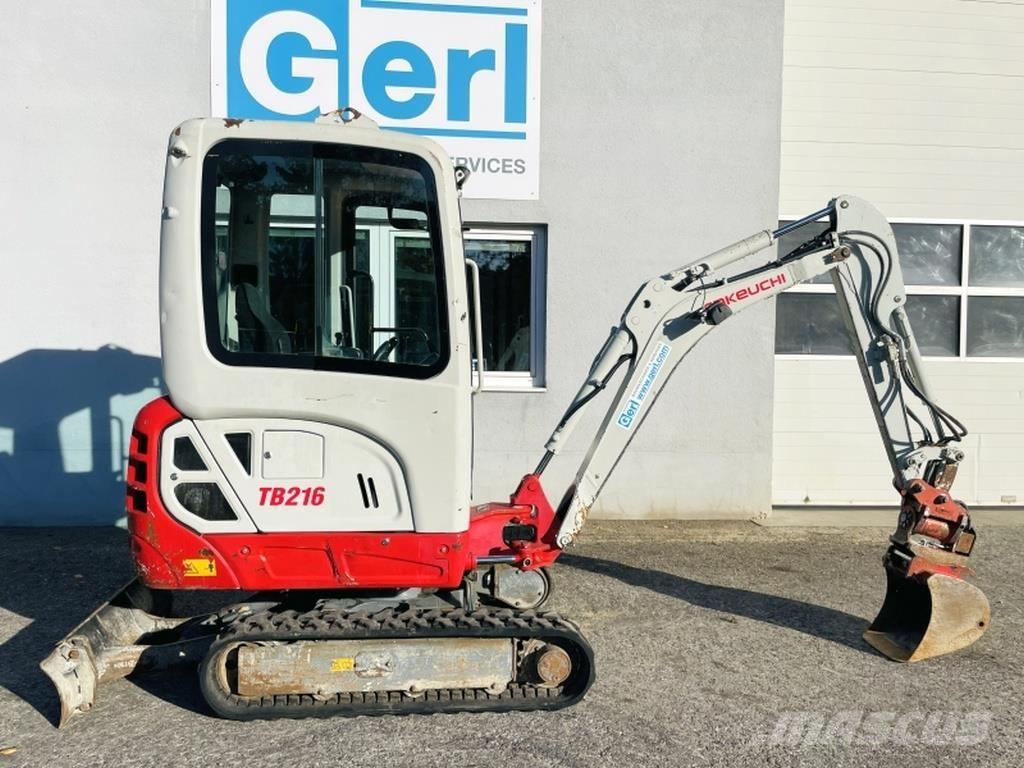 Takeuchi TB216 Mini kotrók < 7t