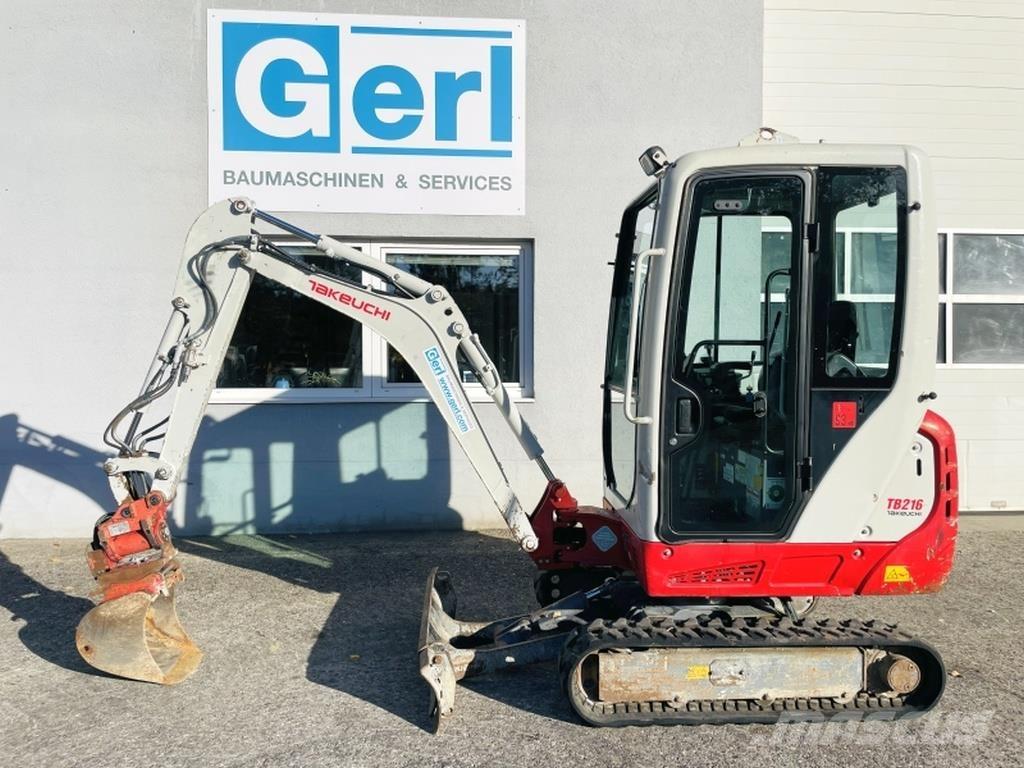 Takeuchi TB216 Mini kotrók < 7t