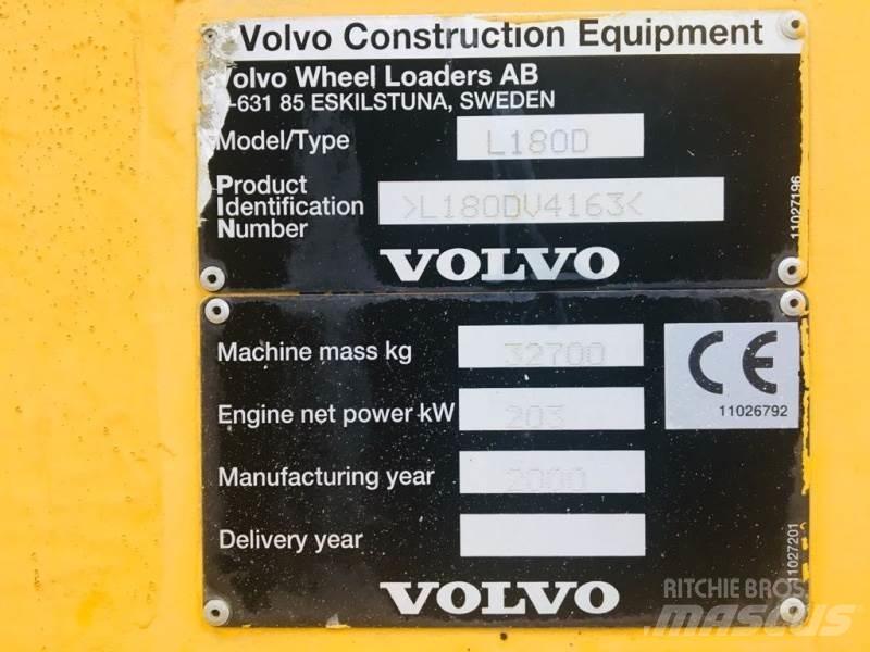 Volvo L 180 D HL Gumikerekes homlokrakodók