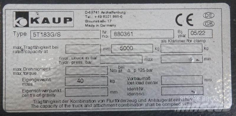 Kaup 5T183G/S Egyéb adapterek és tartozékok