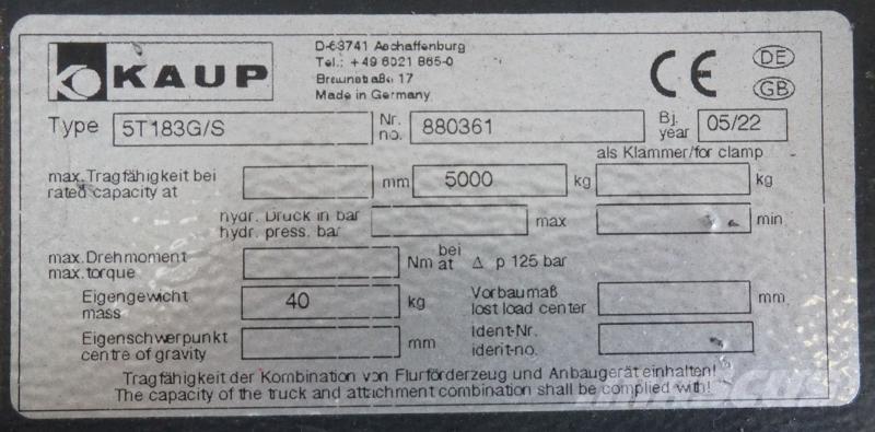 Kaup 5T183G/S Egyéb adapterek és tartozékok