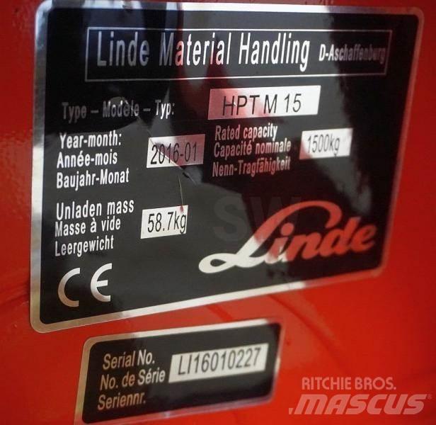 Linde HPT M 15 Kézi raklapemelő