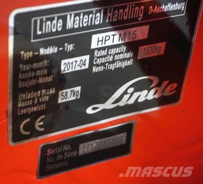 Linde HPT M 15 Kézi raklapemelő