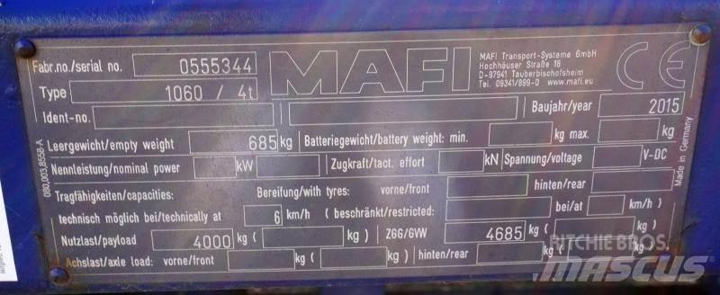 Mafi 1060 / 4t Platós / Ponyvás pótkocsik