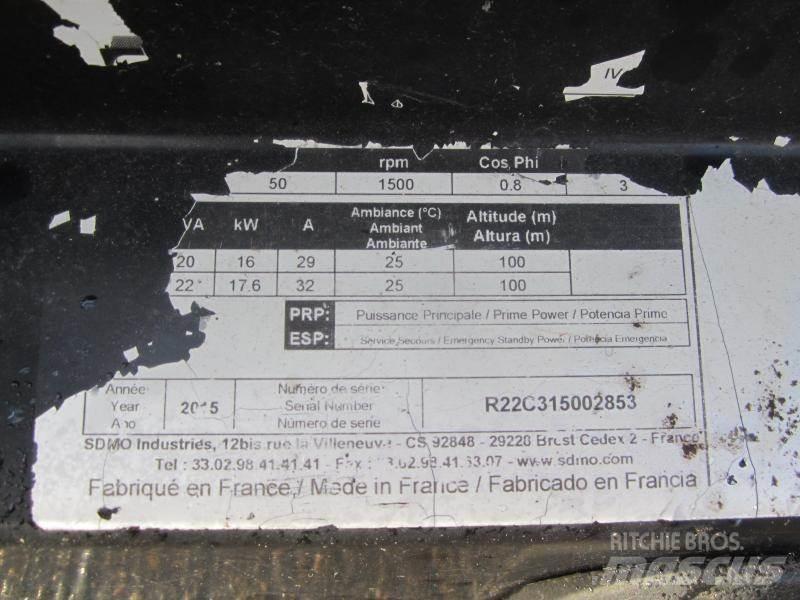 Sdmo R22 Dízel áramfejlesztők