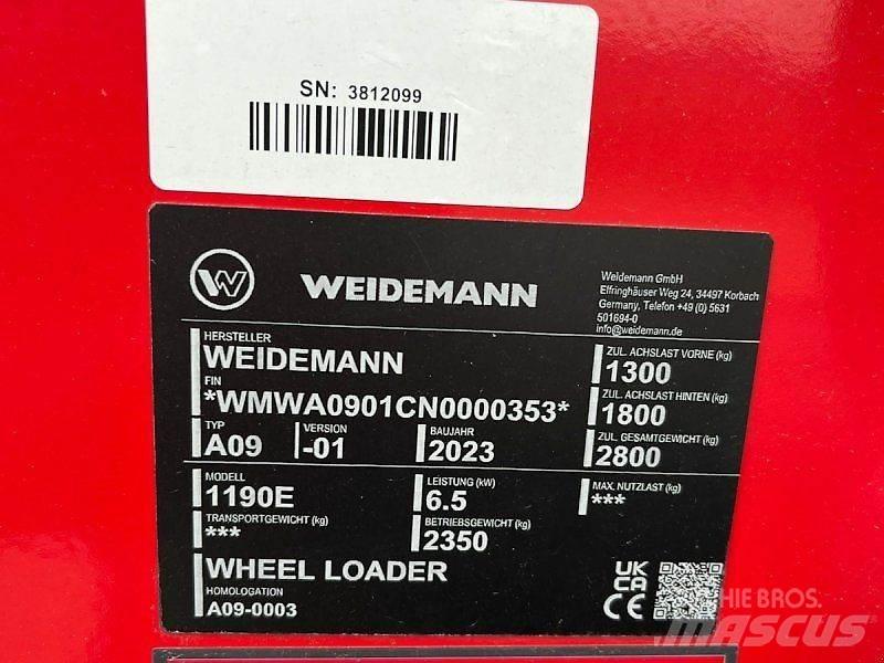 Weidemann 1190E Kompaktrakodók