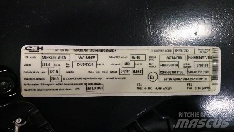 CNH - CASE 667TA Motorok