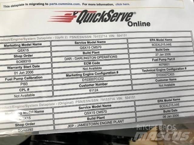 Cummins QSX15 Motorok