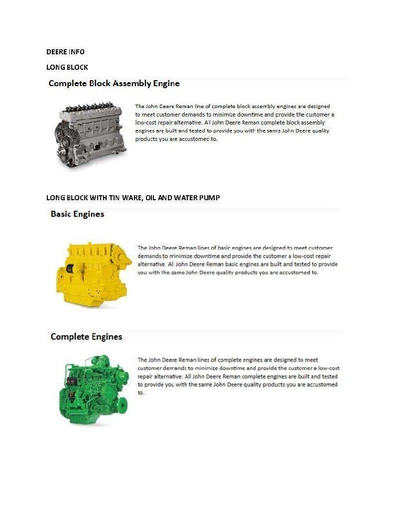 John Deere 4024T Motorok